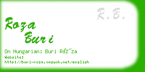 roza buri business card